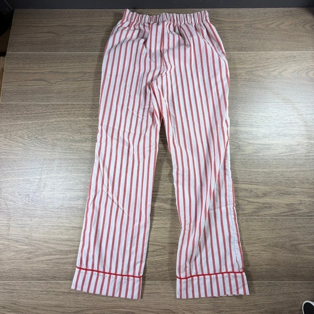Crewcuts Kids Red White Striped Pajama Pants XL 12-14 Holiday Sleepwear Preppy
